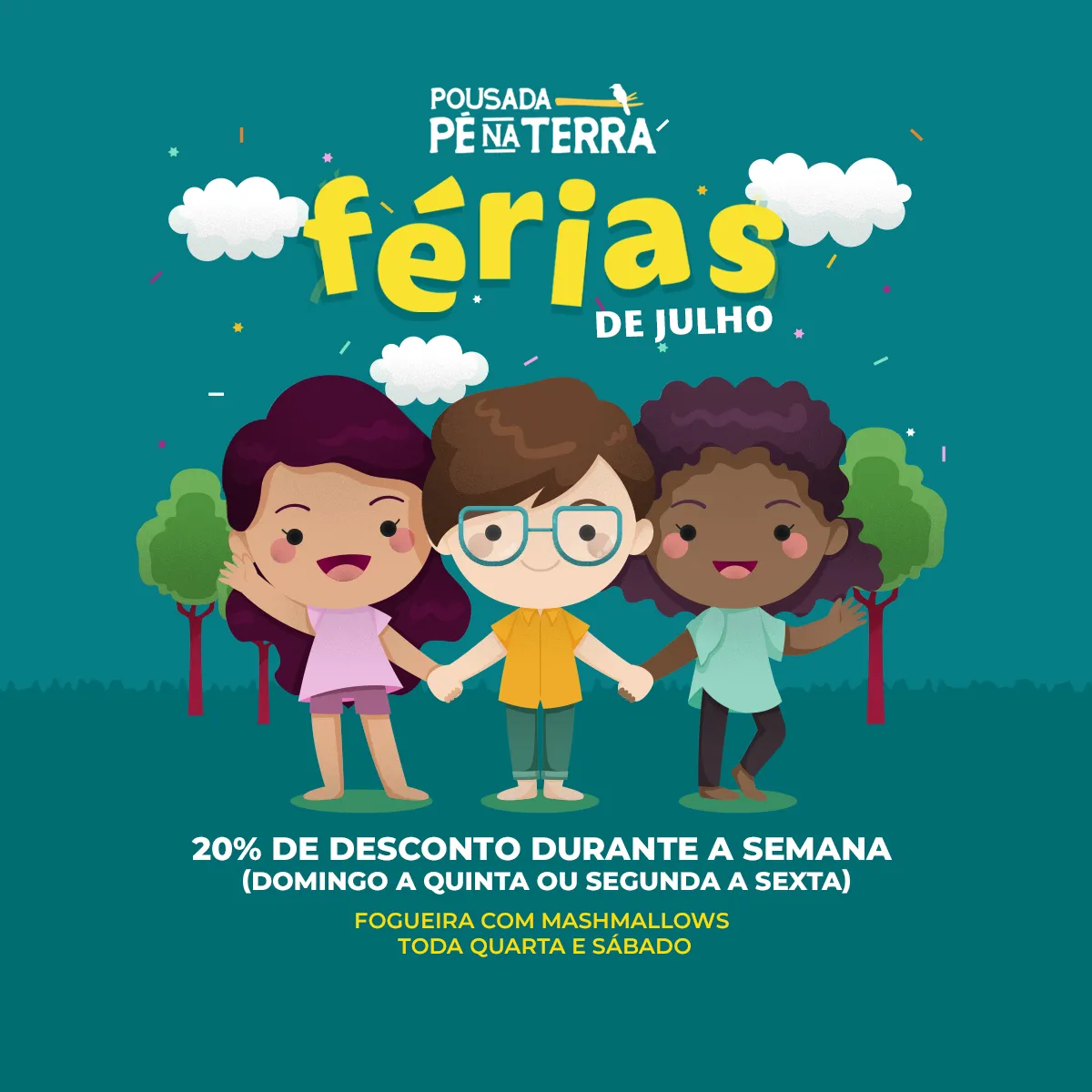 Férias de Julho em Brotas